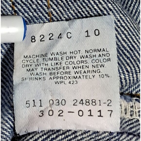 Vintage 70s/80s Levis Size 1 Kids Jeans Blue Denim 100% Cotton Made In USA - Picture 3 of 13